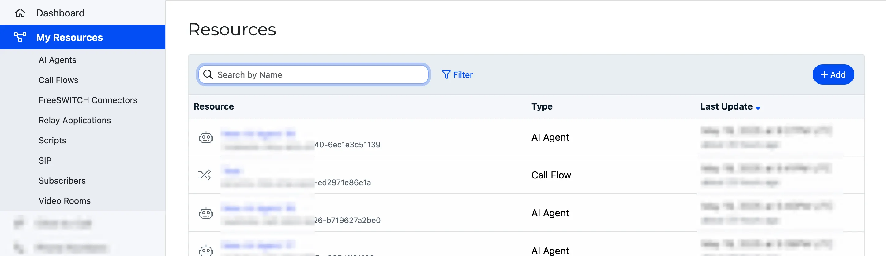 Create a new Resource from the Dashboard